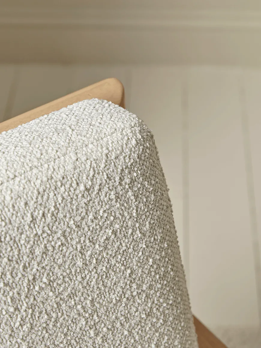 Bouclé & Cane Armchair
