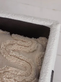 Bouclé Storage bench