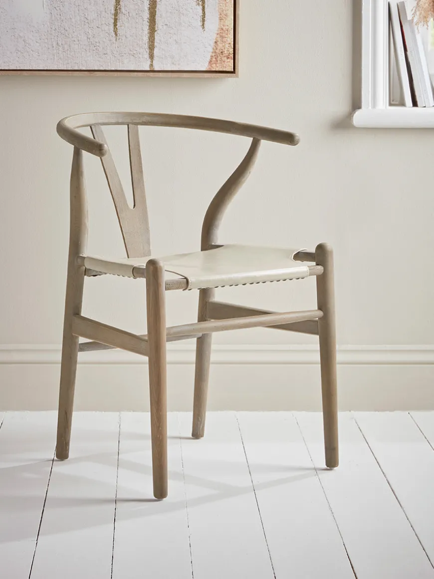 Bow Back Dining Chair - Soft Grey