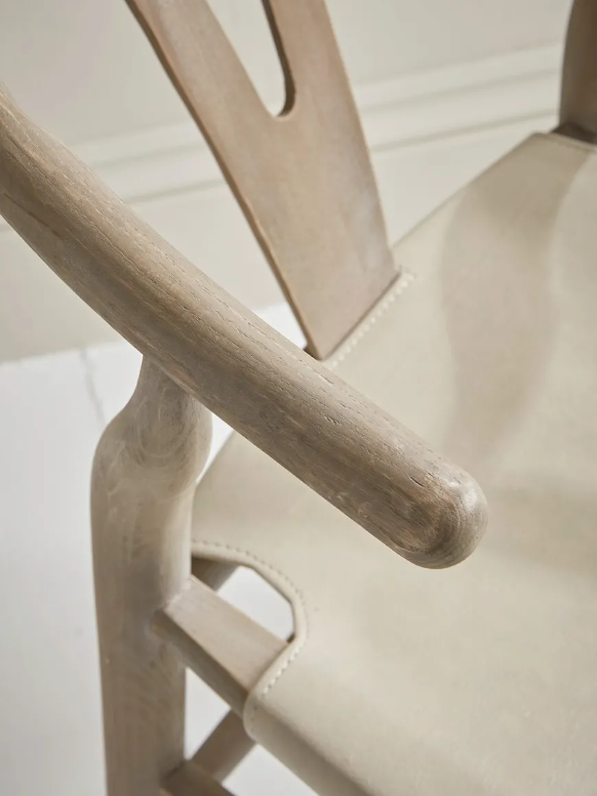 Bow Back Dining Chair - Soft Grey