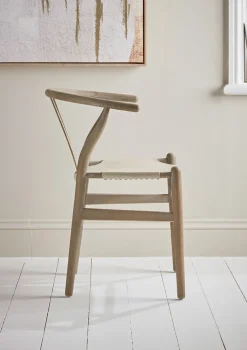 Bow Back Dining Chair - Soft Grey