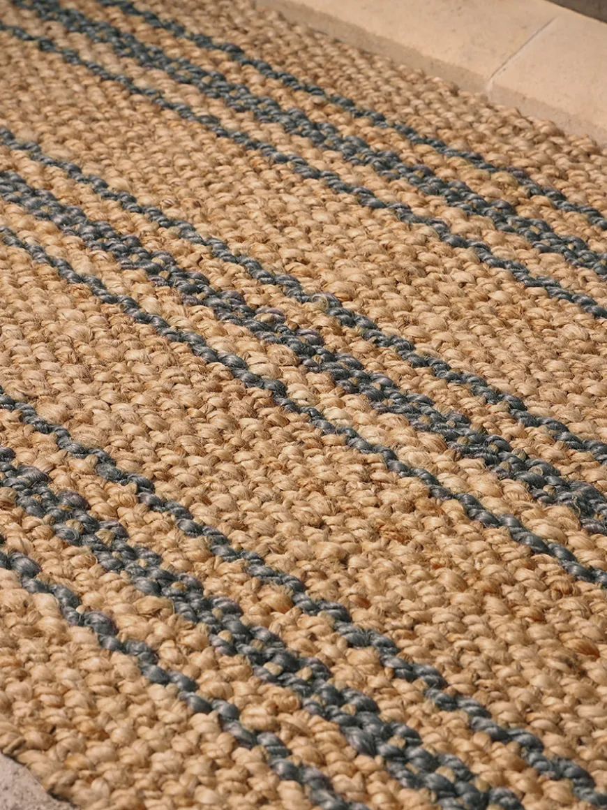 Braided Jute French Stripe Doormat - Double