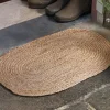 Braided Jute Oval Doormat