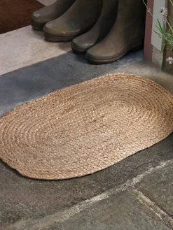 Braided Jute Oval Doormat