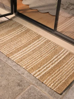 Braided Jute Stripe Doormat - Double