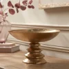 Brass Effect Footed Bowl