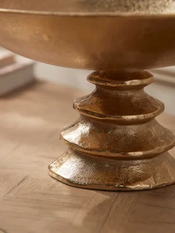 Brass Effect Footed Bowl