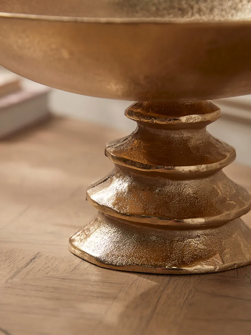 Brass Effect Footed Bowl