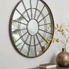 Bronze Round Window Mirror