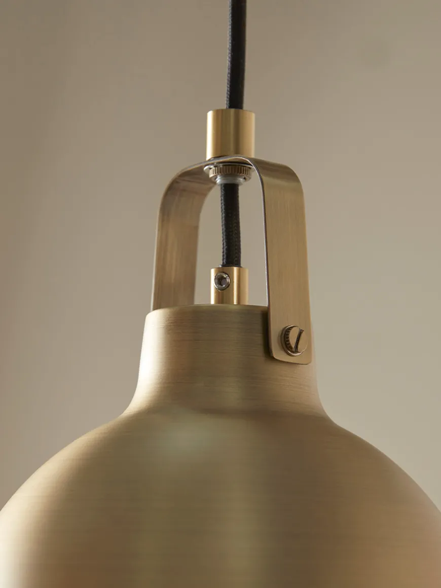 Brushed Antique Brass Pendant