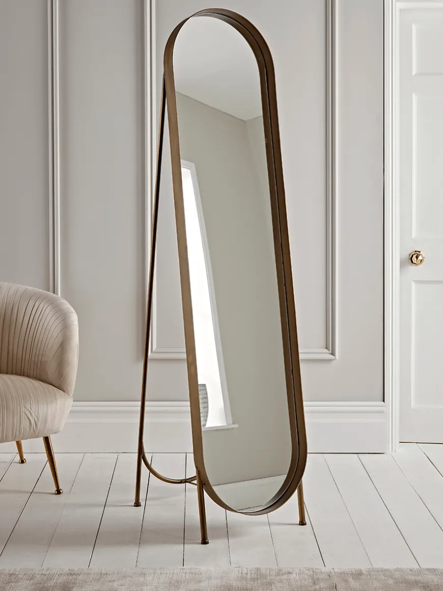 Brushed Gold Full Length Mirror