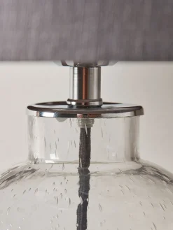 Bubbled Glass Table Lamp