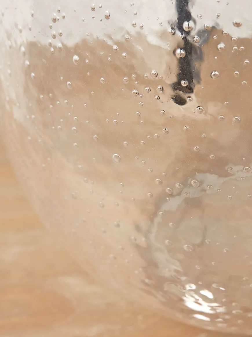 Bubbled Glass Table Lamp