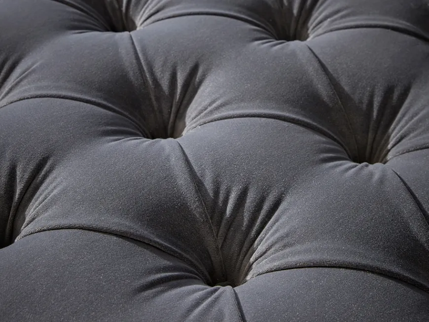 Buttoned Coffee Table Ottoman