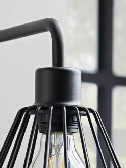 Caged Industrial Wall Light
