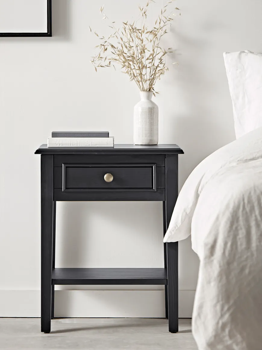 Camille Bedside Table - Black