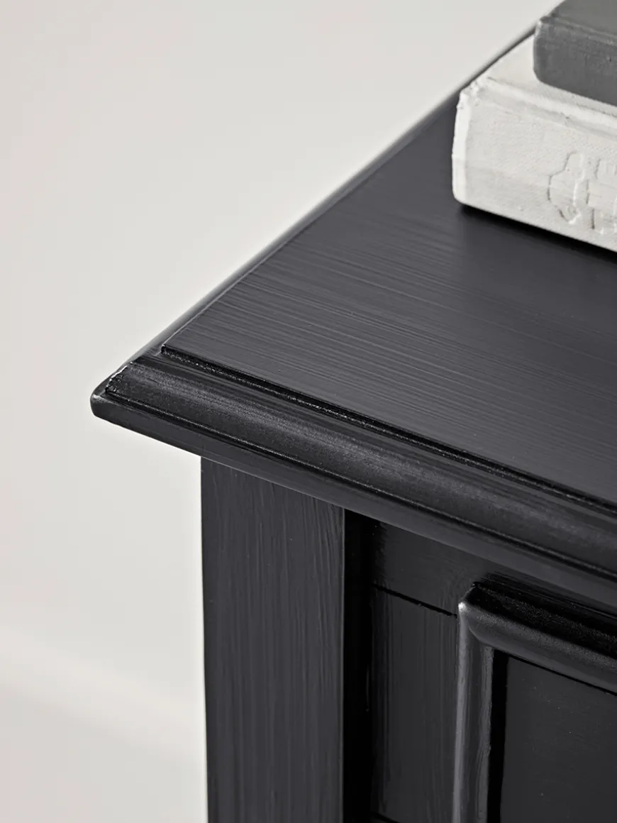 Camille Bedside Table - Black