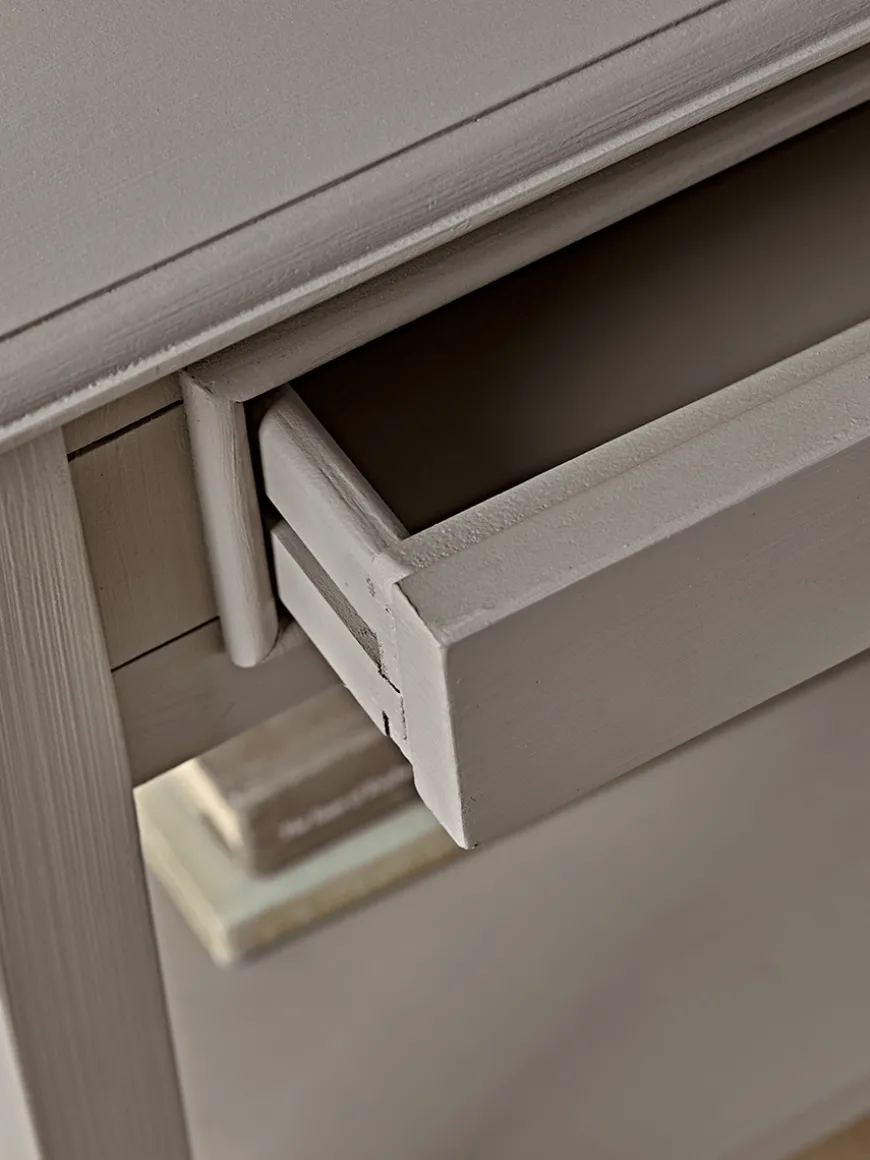 Camille Bedside Table - Grey