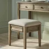Camille Dressing Table Storage Stool - Limewashed