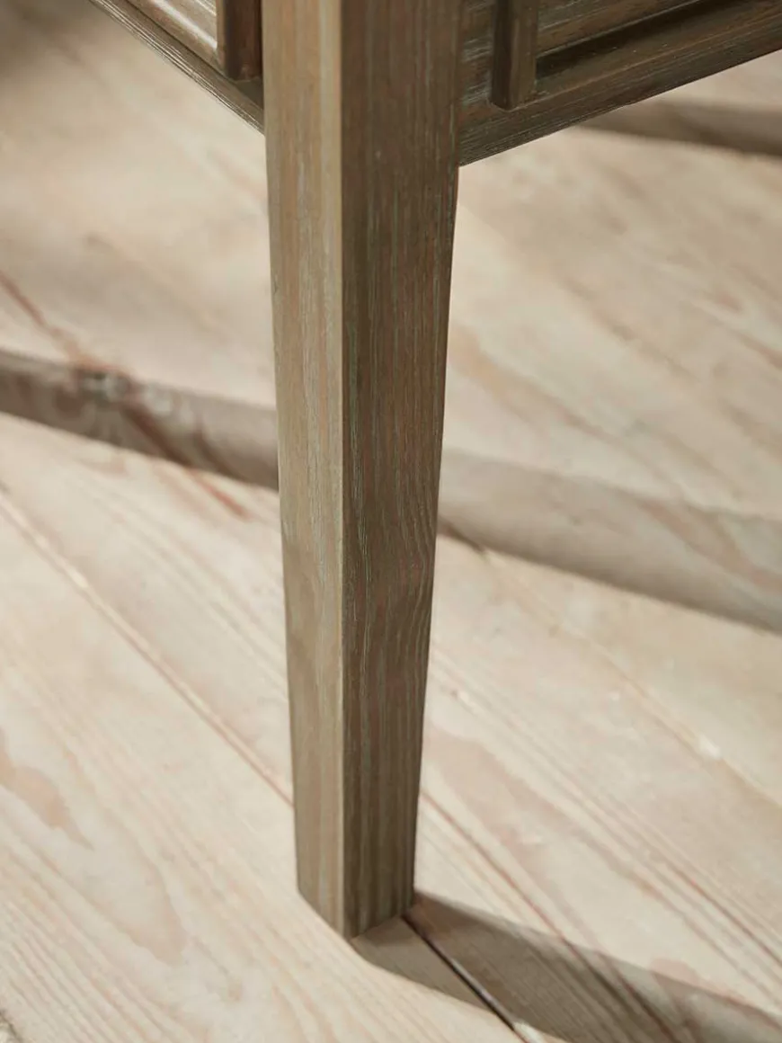 Camille Dressing Table Storage Stool - Limewashed