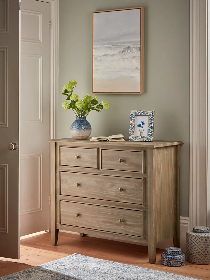 Camille Single Chest of Drawers - Limewashed