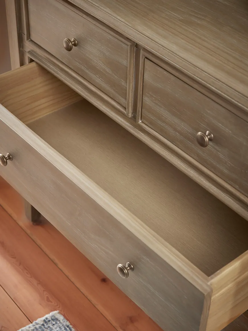 Camille Single Chest of Drawers - Limewashed