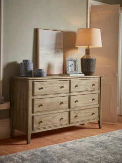 Camille Single Chest of Drawers - Limewashed