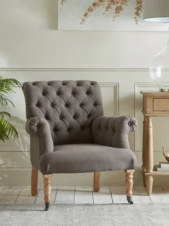 Camo Buttoned Armchair