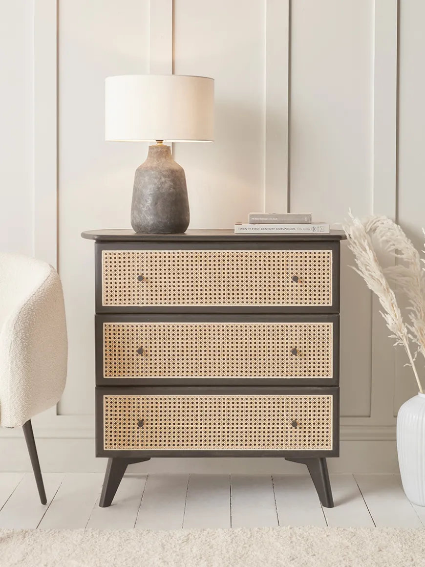 Cane Webbing Chest Of Drawers