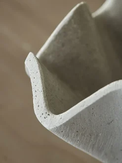 Cement Effect Fluted Bowl