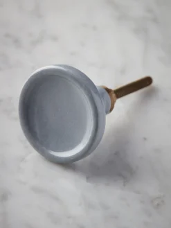 Ceramic Round Knob - Blue
