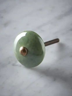 Ceramic Round Knob - Sage