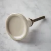 Ceramic Round Knob - White