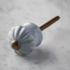 Ceramic Scalloped Handle - Blue
