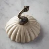 Ceramic Scalloped Wall Hook - White