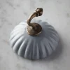 Ceramic Scalloped Wall Hook - Blue