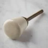 Ceramic Tapered Knob - White