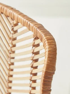 Chevron Flat Rattan Dining Chair