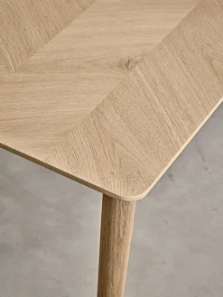 Chevron Oak Bench