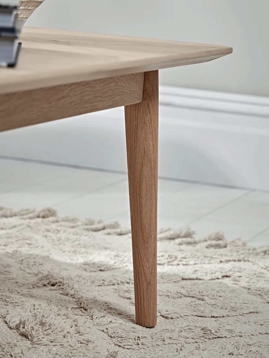 Chevron Oak Coffee Table