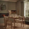 Chevron Oak Dining Table
