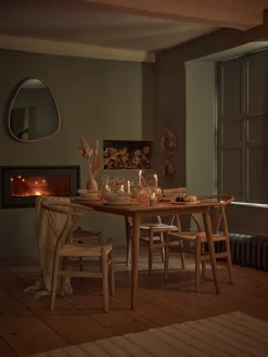 Chevron Oak Dining Table