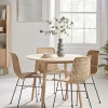 Chevron Oak Dining Table - Round