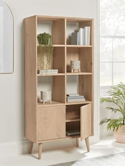 Chevron Oak Display Unit