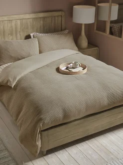 Chunky Waffle Duvet Set - King