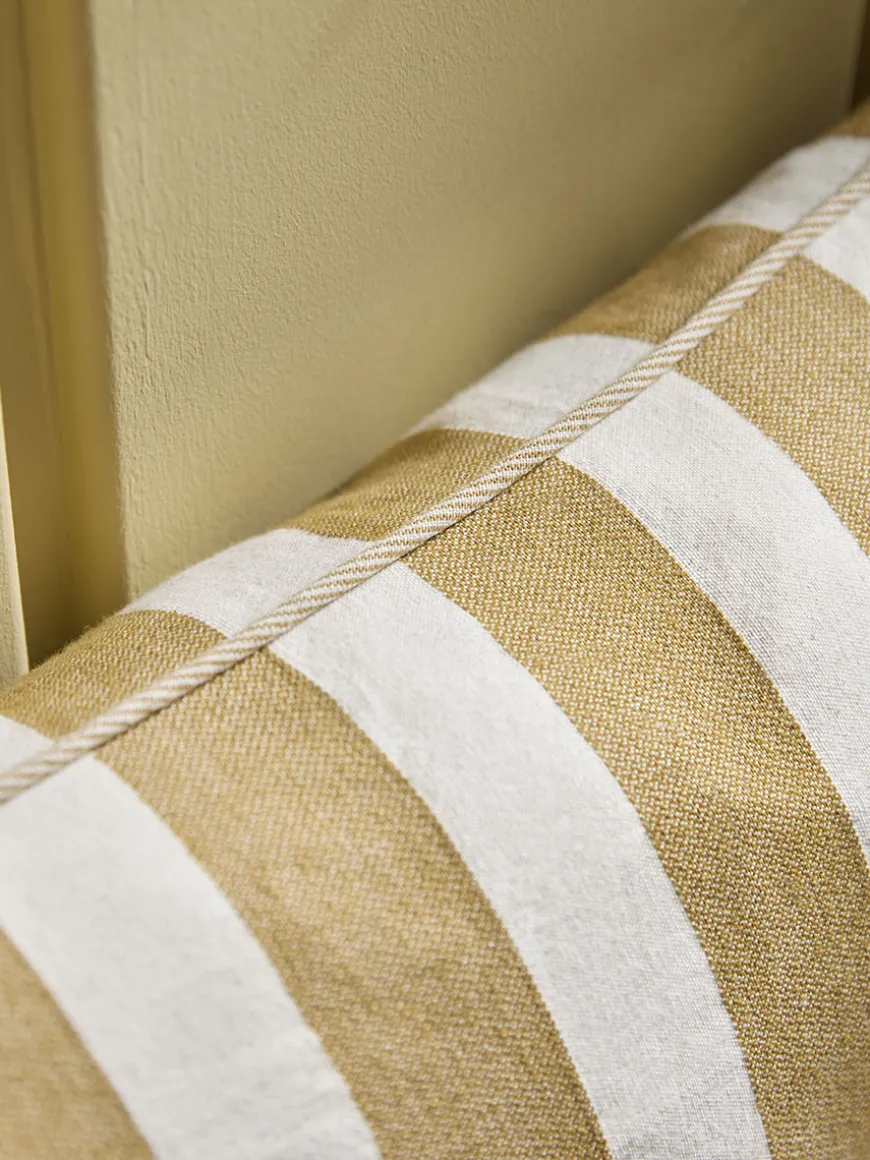 Classic Stripe Cushion - Ochre
