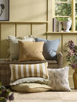 Classic Stripe Cushion - Ochre