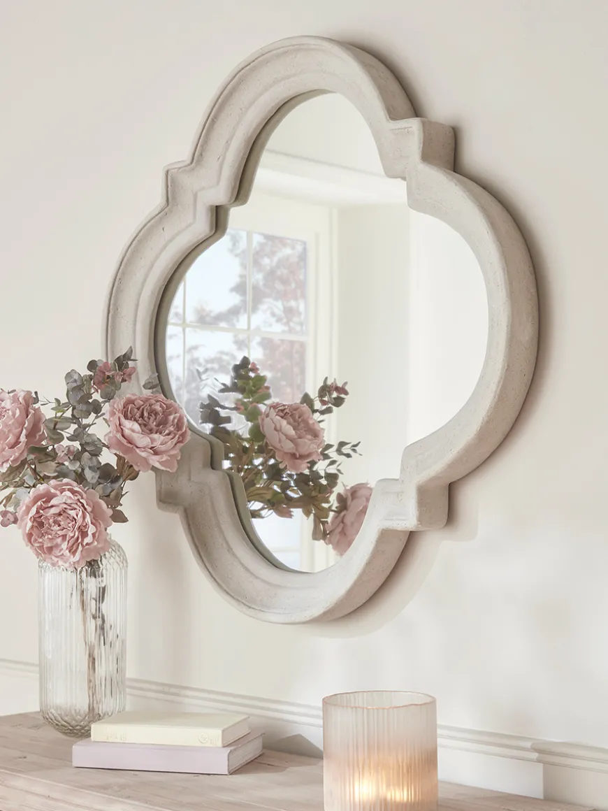 Concrete Effect Maroq Mirror
