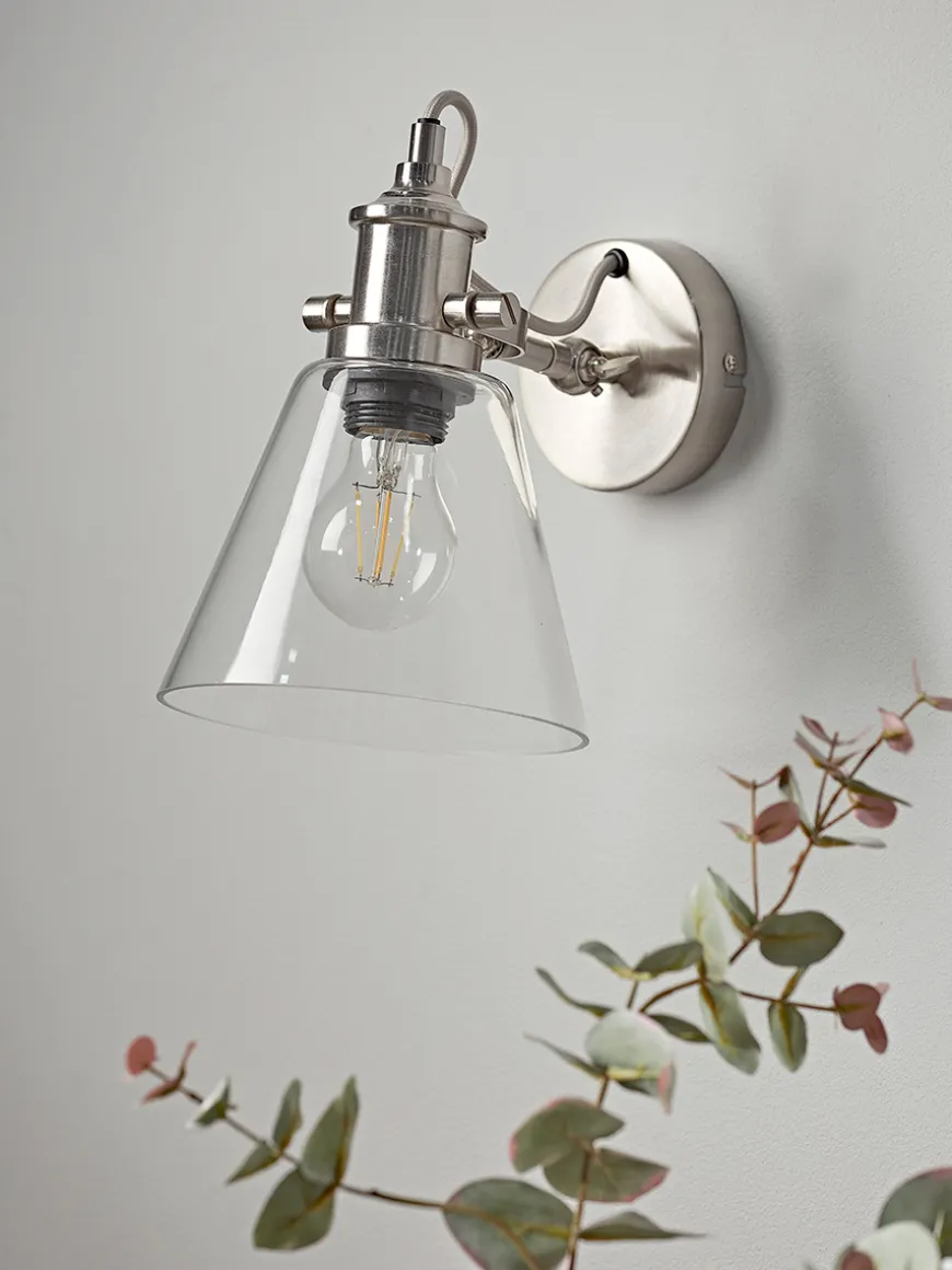 Cone Glass Wall Light