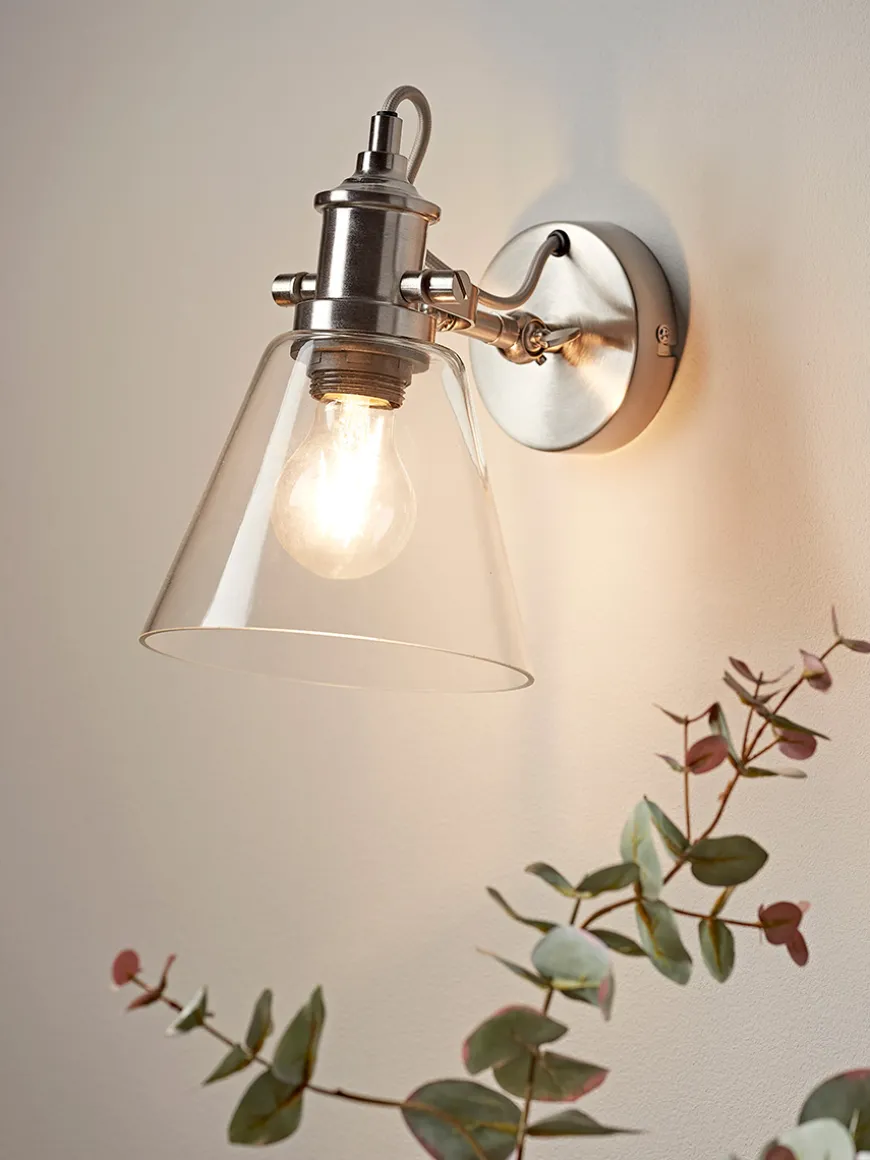 Cone Glass Wall Light
